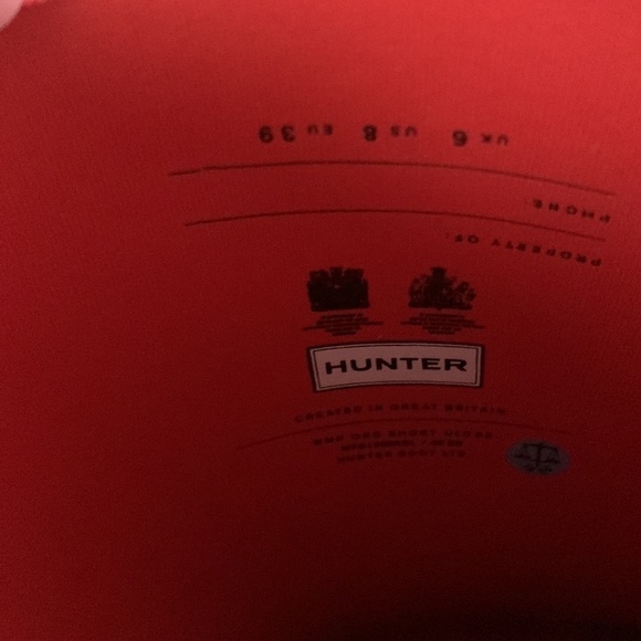 NWB hunter original short gloss orange rain boots - Picture 3 of 8